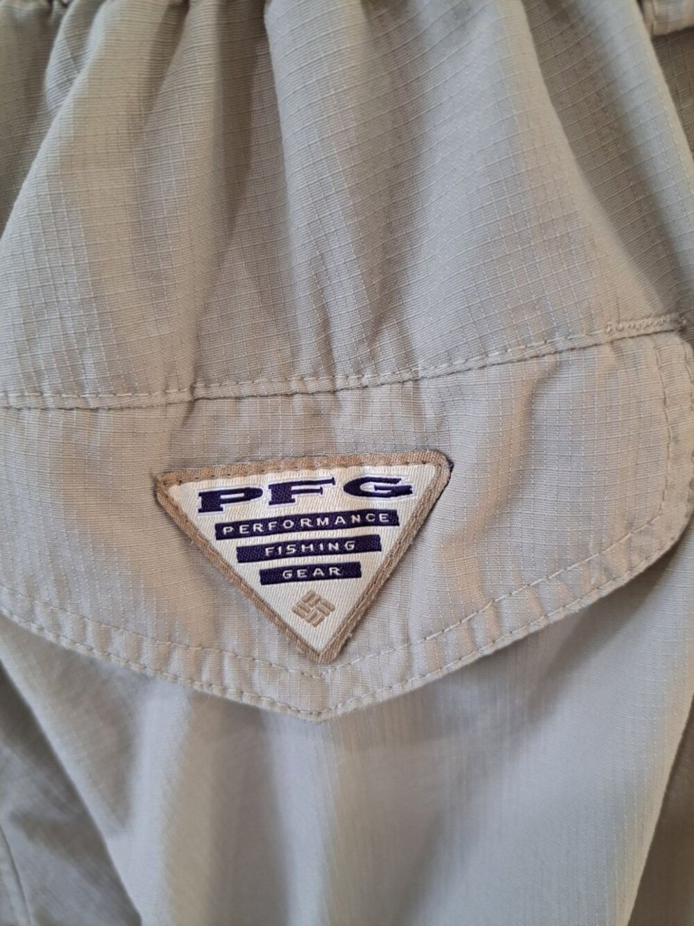 Columbia PFG Convertible Fishing Pants Omni-Shade Zip-Off Shorts Beige Women's L - Picture 5 of 15